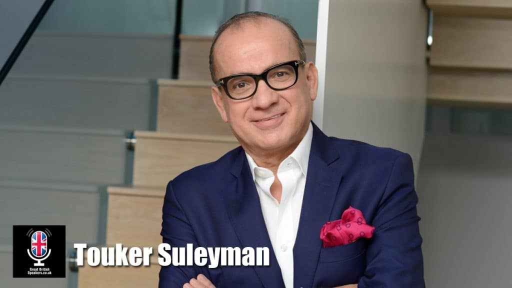 Touker Suleyman hire businessman speaker book at agent Great British Speakers...