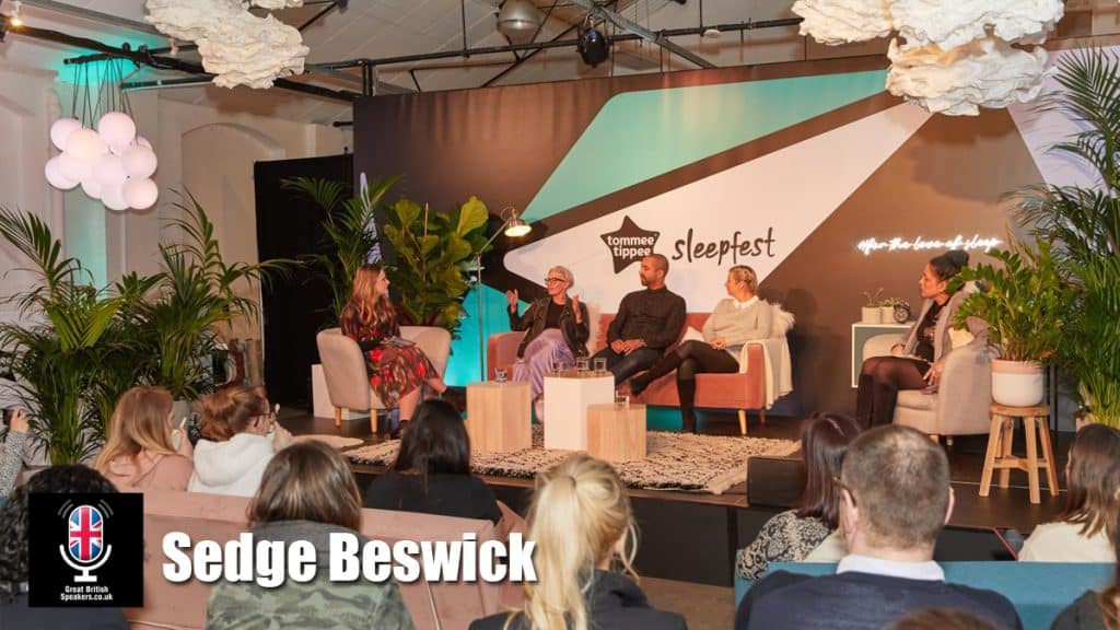 Sedge Beswick hire entrepreneur speaker book at agent Great British Speakers