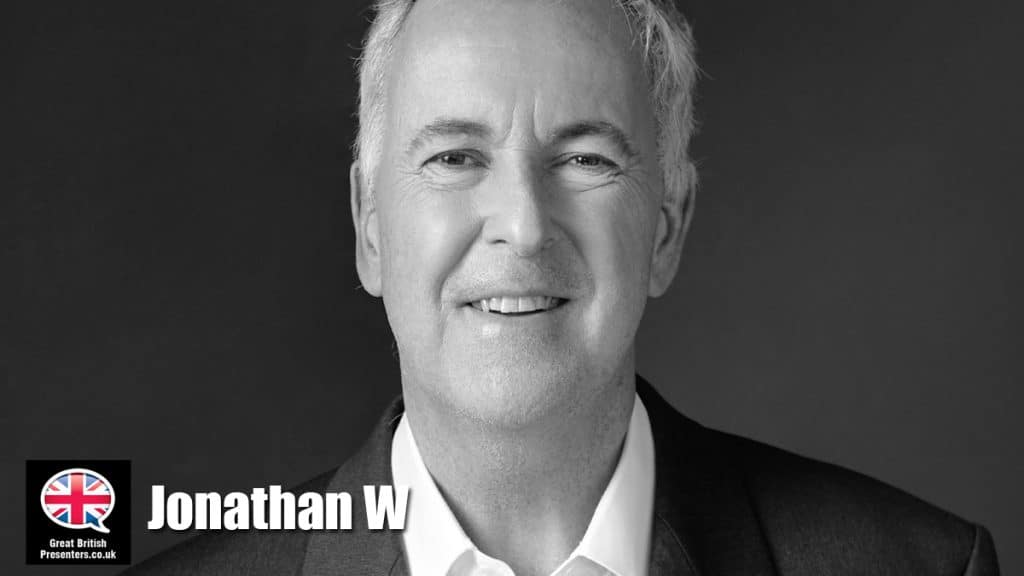 Jonathan W hire presenter speaker book at agent Great British Presenters,