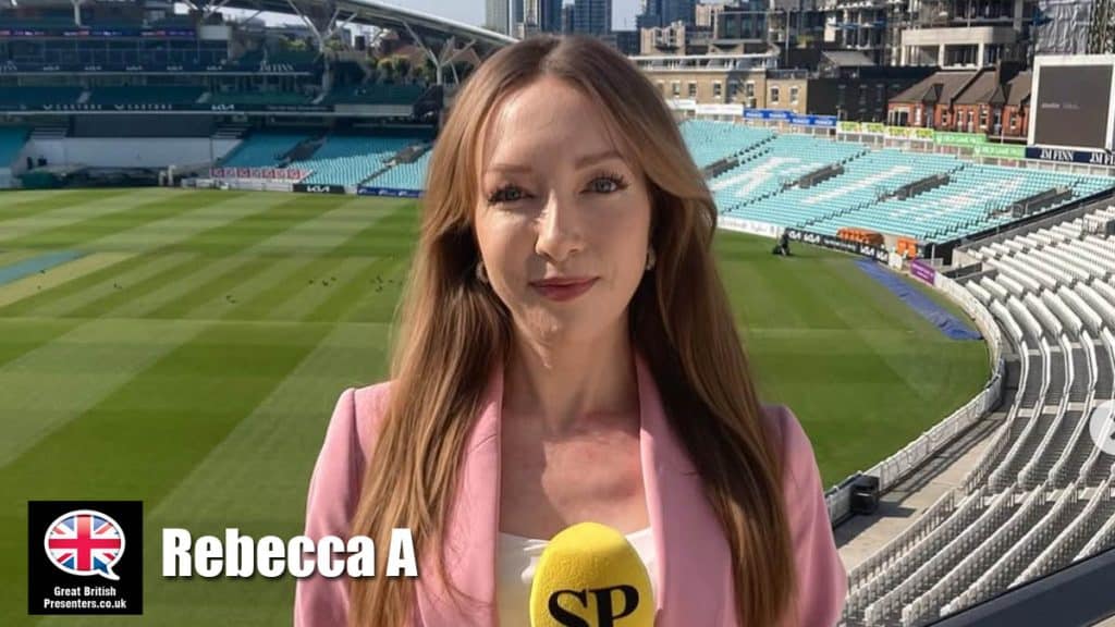 Rebecca A hire presenter speaker book at agent Great British Presenters,,