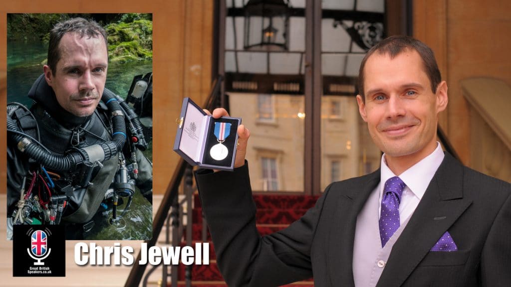 Chris Jewell Thai caves rescue diver inspirational motivational speaker at Great British Speakers