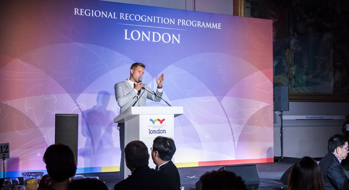 Dave Payne, Standard Chartered Bank, International Finance Host, MC, Host, Emcee, book at Agent, Great British Presenters,