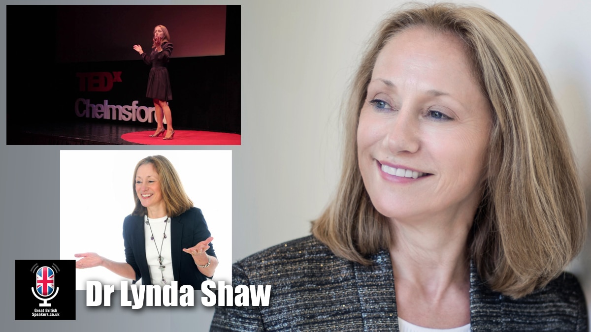 Dr Lynda Shaw neuroscientist psychologist good timing speaker at Great British Speakers