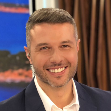 Eftichis Gryfakis Hire Athens based Greek presenter journalist business host moderator at Great British Presenters