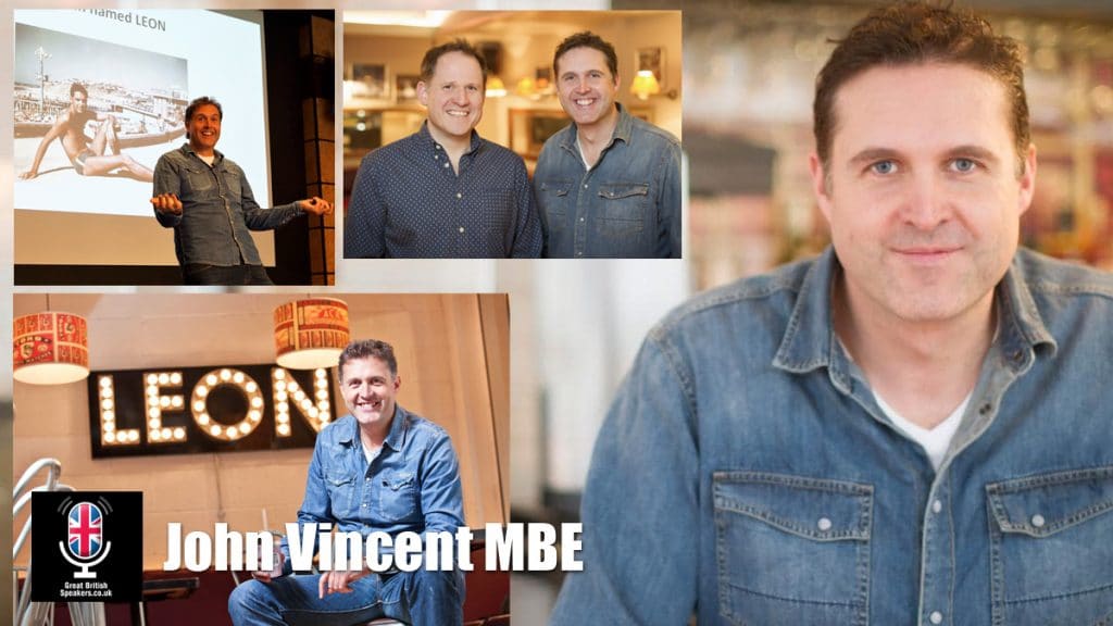 John Vincent MBE Leon Fast Food entrepreneur speaker at Great British Speakers