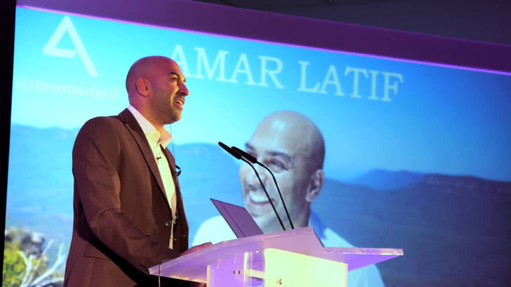 Amar Latif inspirational travel entrepreneur motivational speaker TV presenter at Great British Speakers