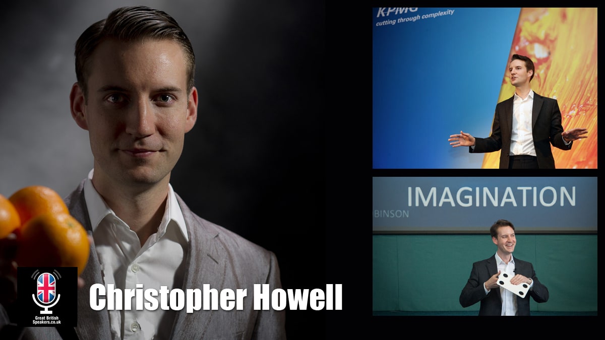 Christopher Howell Magician creativity creative thinking innovation speaker at Great British Speakers