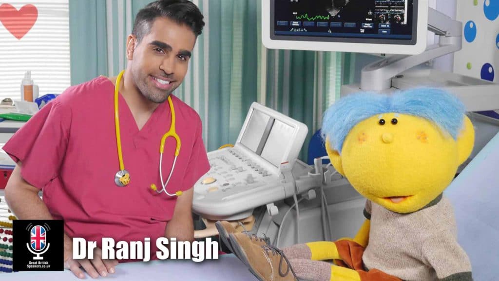 Dr Ranj Singh Medical Doctor TV presenter expert Celebrity Strictly inspiring fun enagaging host speaker at Great British Speakers