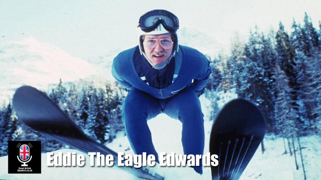 Eddie The Eagle Edwards hire motivational speaker book at Great British Speakers