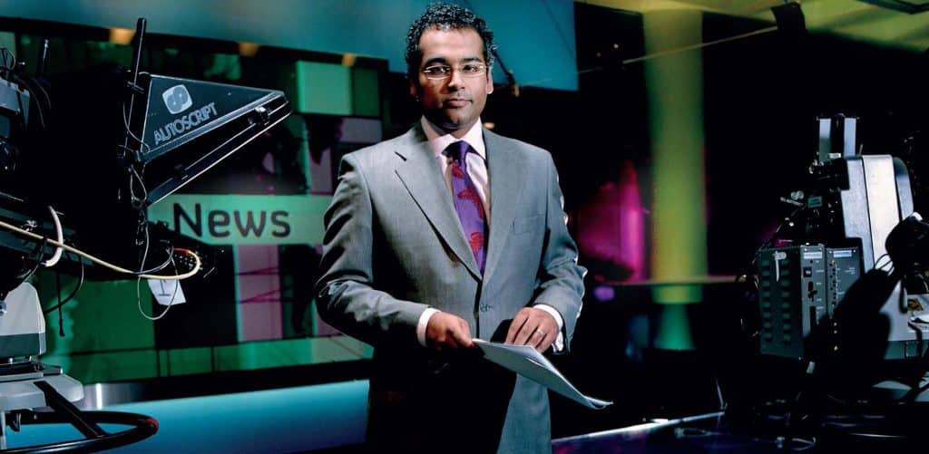 Krishnan Guru-Murthy Hire TV News Affairs Host Speaker at Great British Speakers