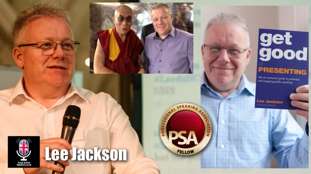 Lee Jackson get good motivator powerpoint coach get good work from home at Great British Speakers