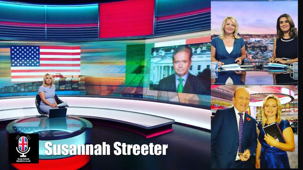 Susannah Streeter BBC business presenter journalist live host at Great British Speakers