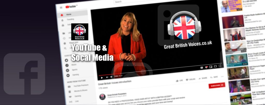 YouTube Social Media Voices at Great British Voices min