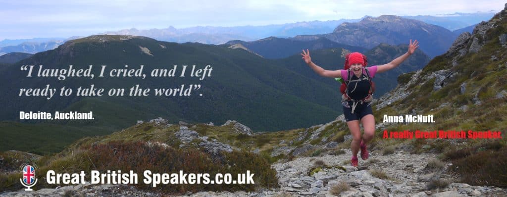 Anna-McNuff Adventurer inspirational speaker at Great British Speakers