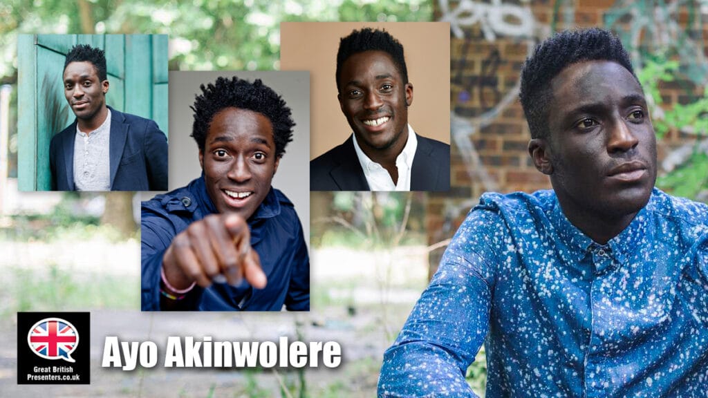 Ayo Akinwolere Blue Peter host presenter book at Great British Presenters