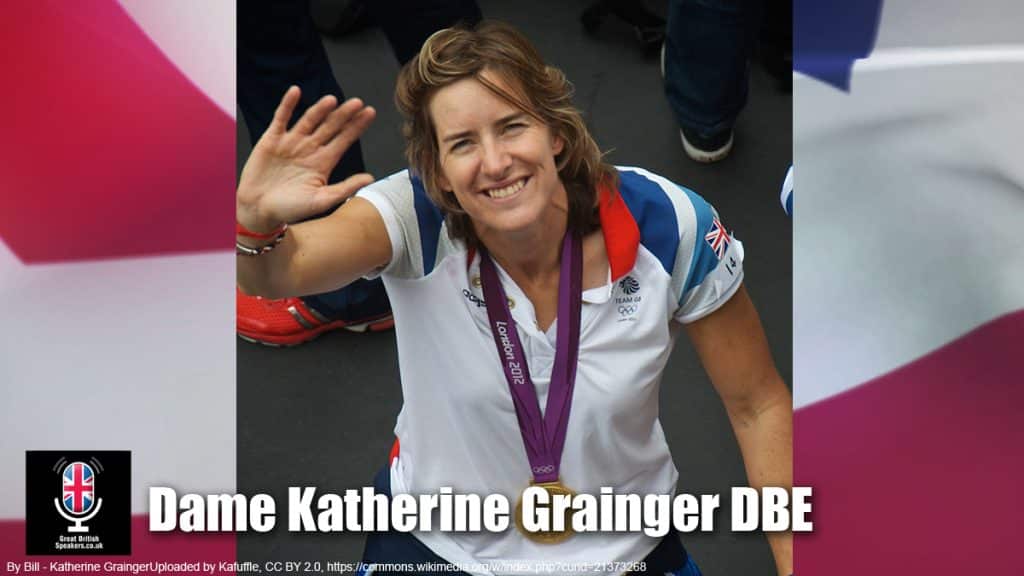 Dame Katherine Grainger DBE record breaking Olympic medal champion rower at Great British Speakers