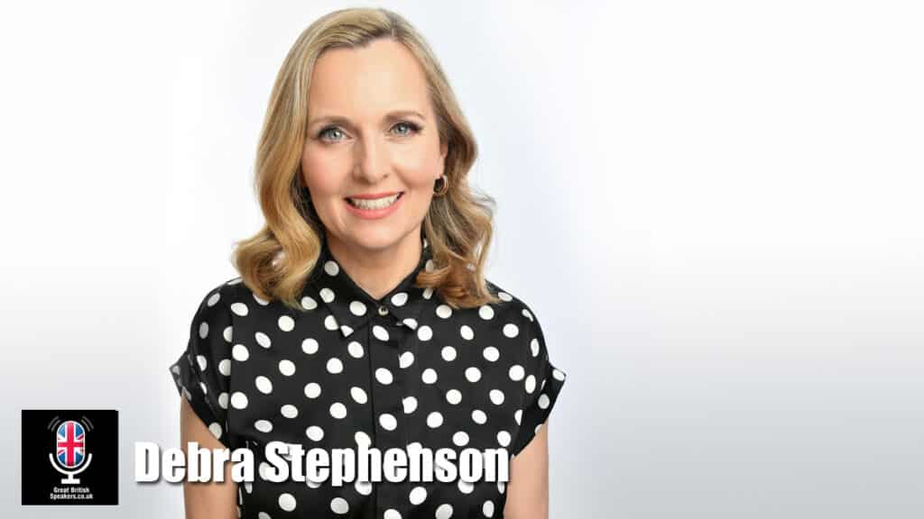 Debra Stephenson hire comedian book celebrity Female Impressionist mimmic event awards host at agent Great British Speakers