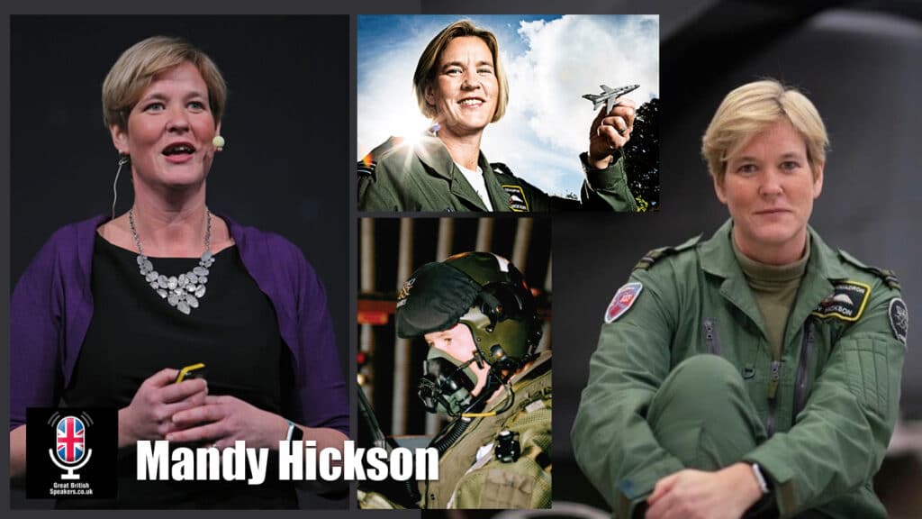 Mandy Hickson Hire ex fighter pilot leadership motivational speaker book at agent Great British Speakers