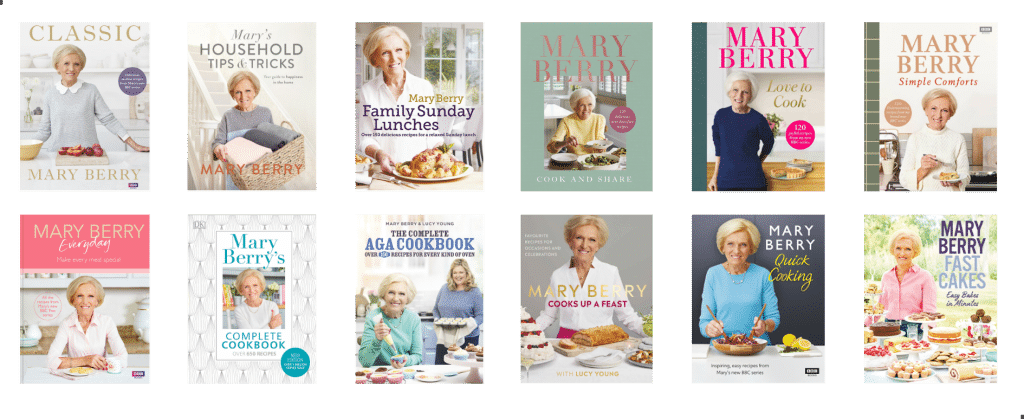 Mary Berry cook books baking speaker at Great British Speakers