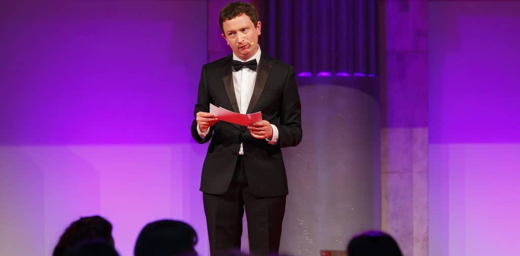 Matt Green stand up comedian corporate awards host actor at Great British Speakers