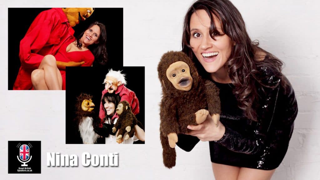 Nina-Conti-international-award-winning-comedian-ventriloquist-speaker-host-at-Great-British-Speakers