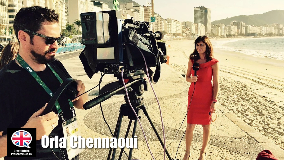 Orla Chennaoui hire multi lingual SKY sports presenter journalist rreporter at Great British Presenters