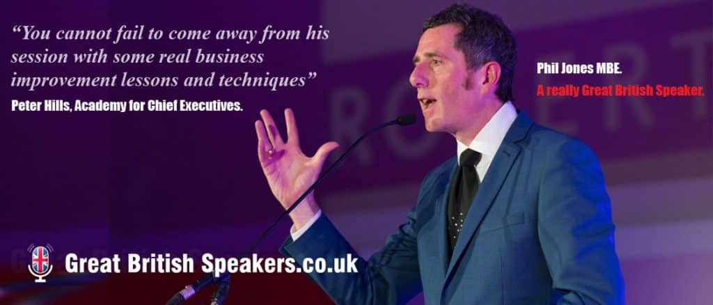 Phil Jones - Brother UK leadership inspirational speaker book at agent Great British Speakers