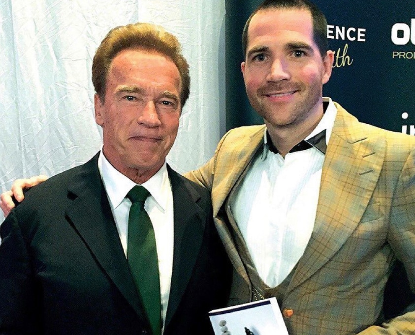 Rob Moore disruptive progressive Property entrepreneur investor Arnold Schwarzenegger at Great British Speakers