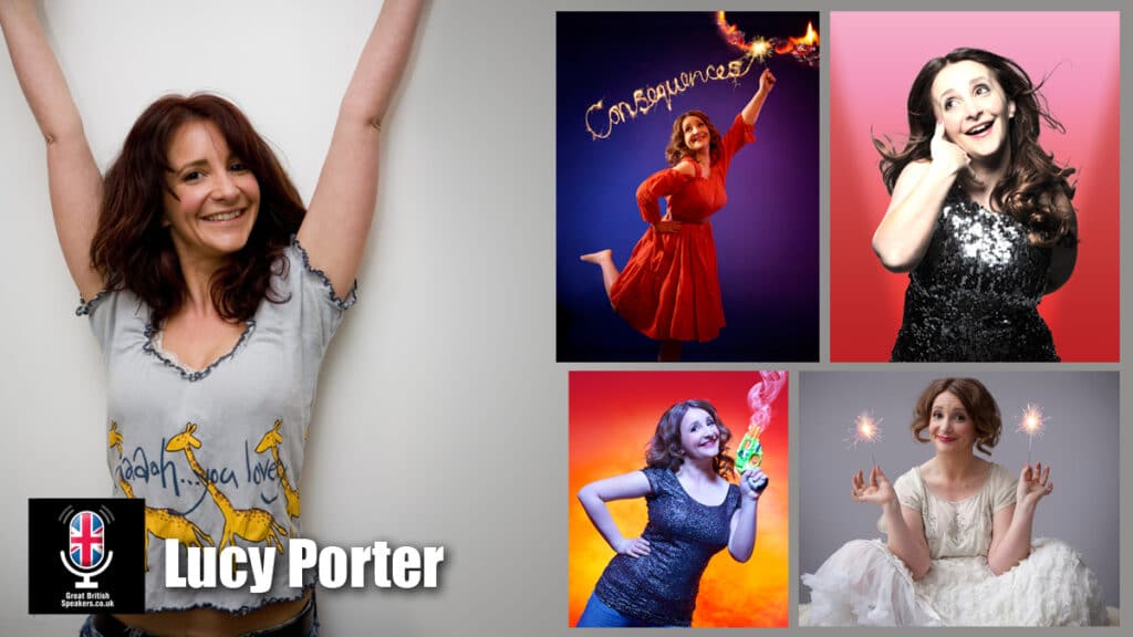 Lucy Porter stand up comedian corporate awards host after dinner speaker at Great British Speakers