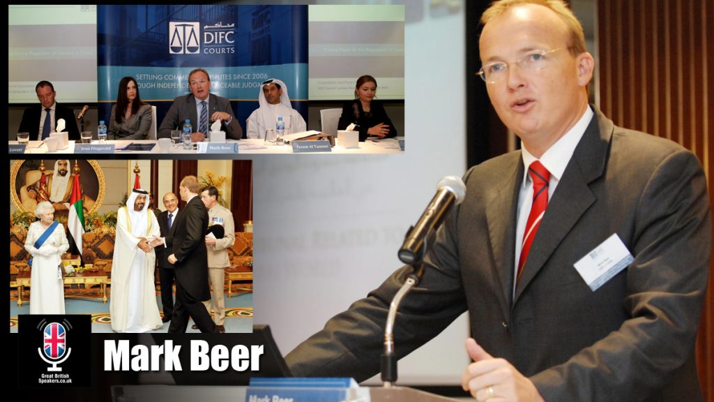 Mark Beer international lawyer relations Middle East China expert speaker at Great British Speakers