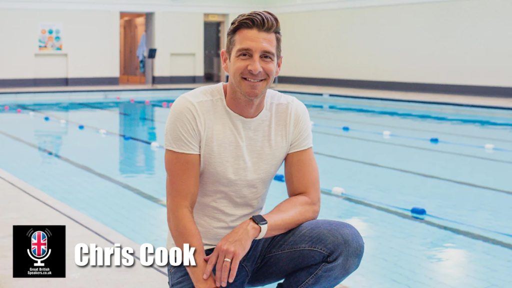 Chris Cook Olympic swimmer - motivational Business Performance Coach keynote speaker book at agent Great British Speakers