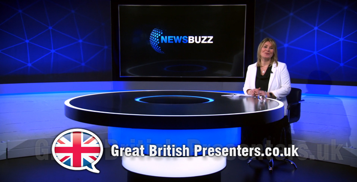 Jane Farnham for NewsBuzz corporate communications studio at Great British Presenters