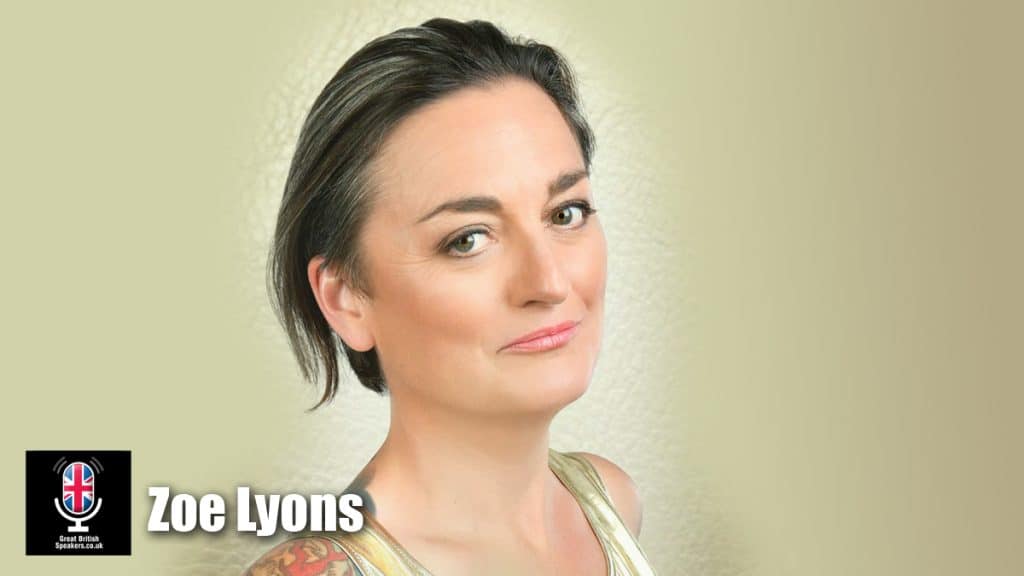 Zoe Lyons hire Stand up comedian host entertainer book at Great British Speakers