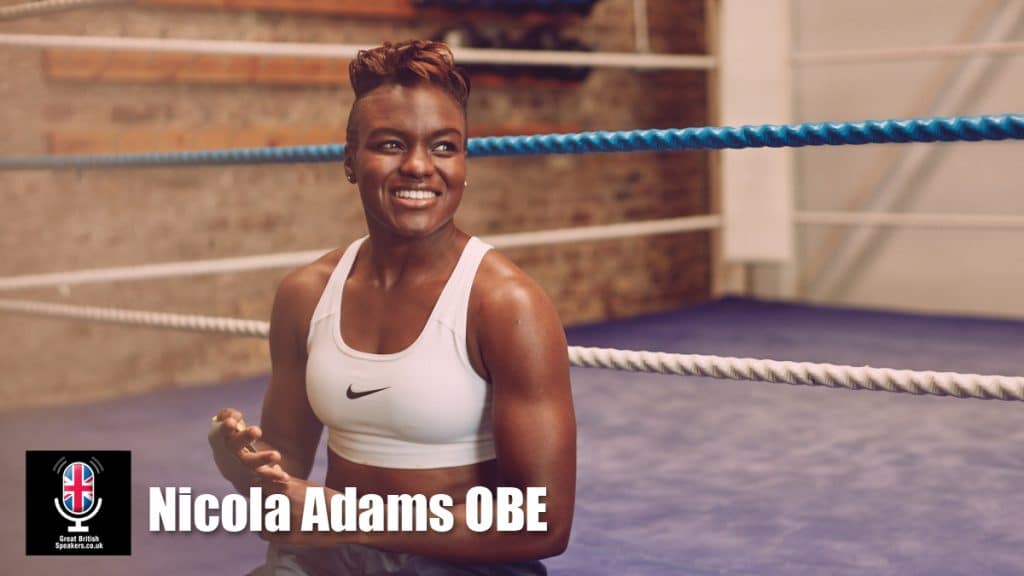 Nicola Adams OBE hire female olympic boxing champion at speaker agent Great British Speakers