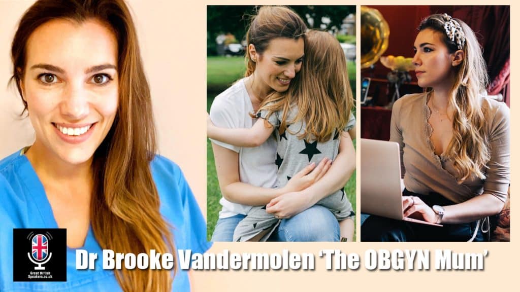 Dr Brooke Vandermolen The OBGYN Mum Mother blogger Obstetrics Gynaecology doctor pregnancy birth fertility Ovarian Cancer menopause book at Great British Speakers