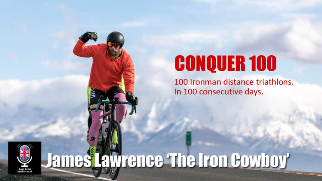 James Lawrence Hire The Iron Cowboy Conquer 100 ultra athlete iron man motivational speaker book at agent Great British Speakers
