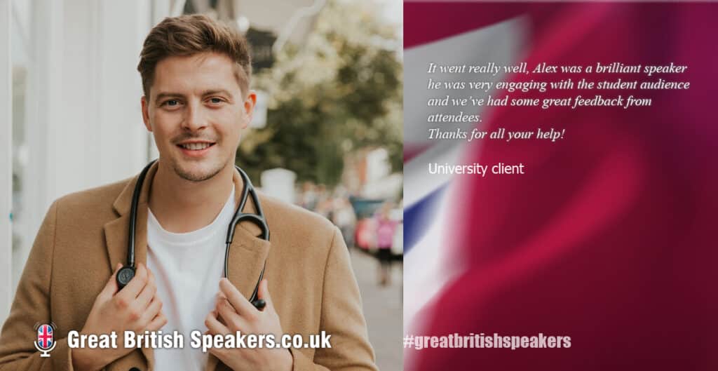 Dr-Alex-George-booking-agent-Great-British-Speakers