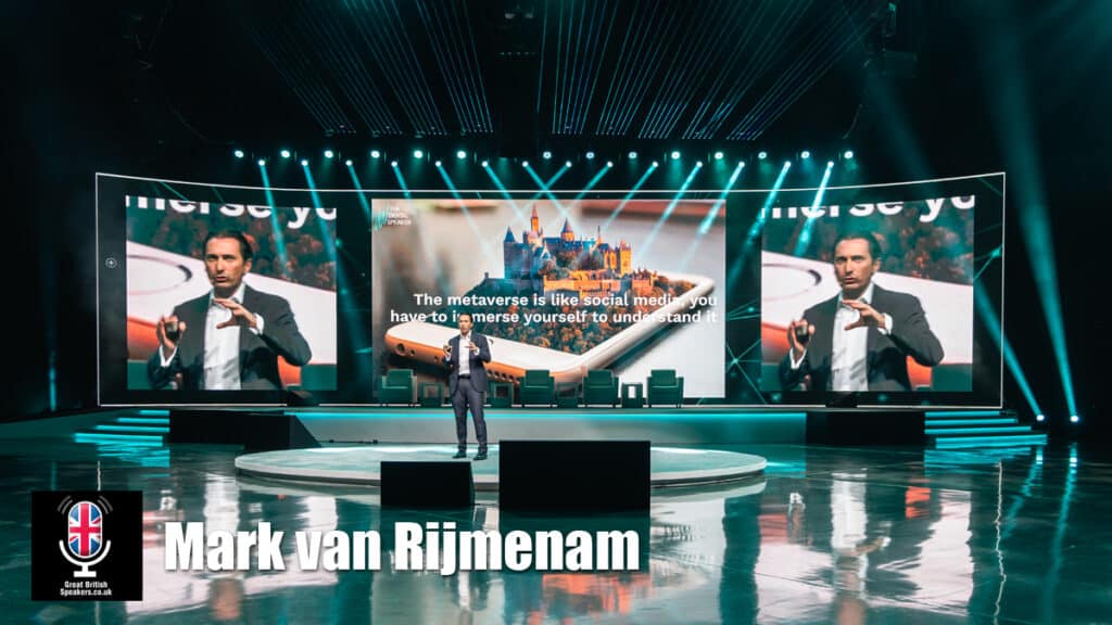 Mark van Rijmenam hire global futurist AI Blockchain big data crypto metverse keynote ted talk speaker book at agent Great British Speakers