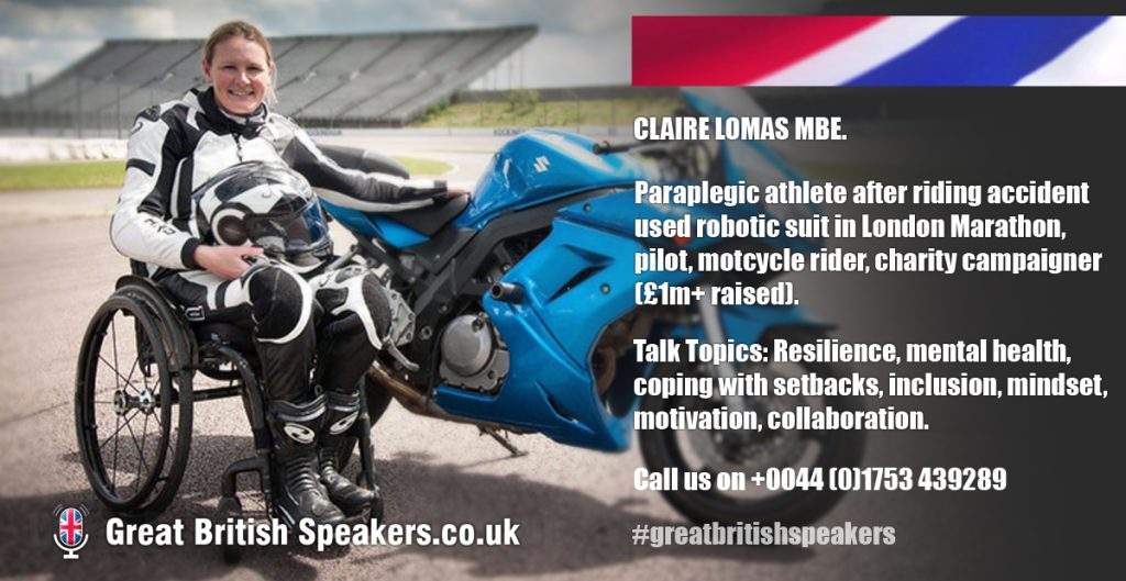 Claire-Lomas-MBE-Paraplegic-athlete-motivational-resilience-speaker-at-agent-Great-British-Speakers