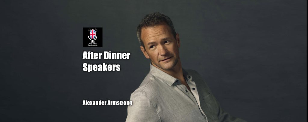 Hire Raconteur comedian Alexander Armstrong Celebrity famous best After Dinner Speaker at Great British Speakers