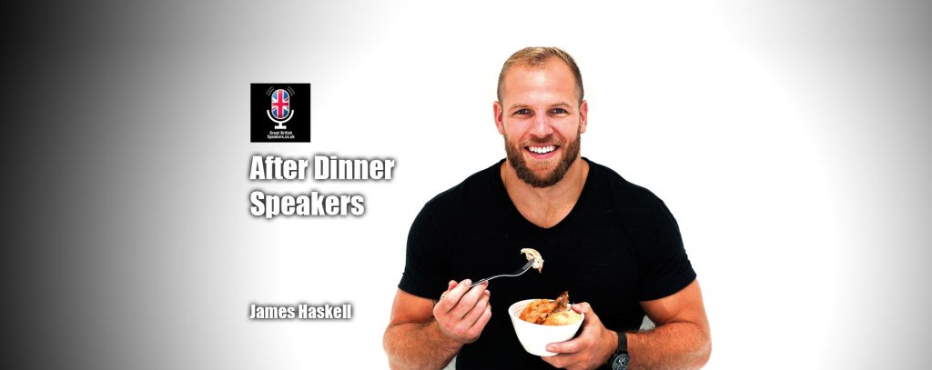 Hire Rugby Star James Haskell health fitness wellness Celebrity famous After best Dinner Speakers at Great British Speakers