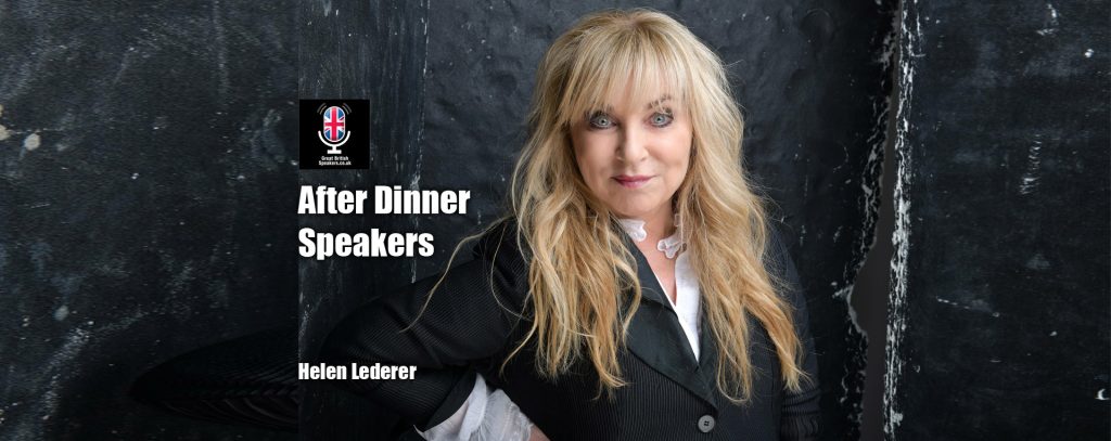 Hire female Raconteur comedian Helen Lederer Celebrity famous After best Dinner Speakers at Great British Speakers