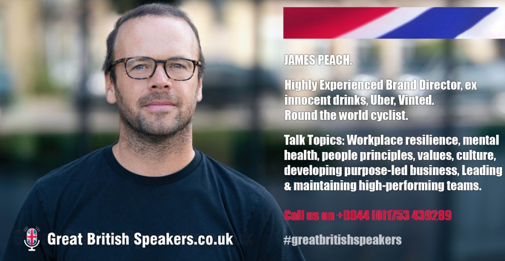 James Peach hire marketing brand creativity start up speaker advisor public speaker at agent Great British Speakers