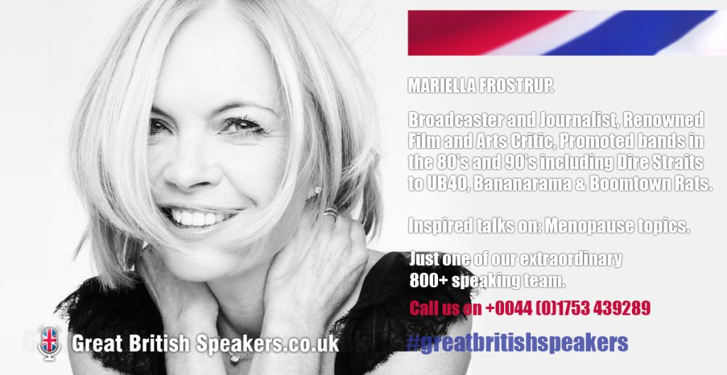High Profile Menopause Wellness motivational speaker at agent Great British Speakers