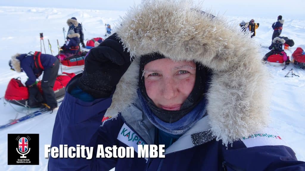 Felicity Aston MBE - climate scientist polar explorer expedition leader resilience leadership sustainability keynote speaker at Great British Speakers