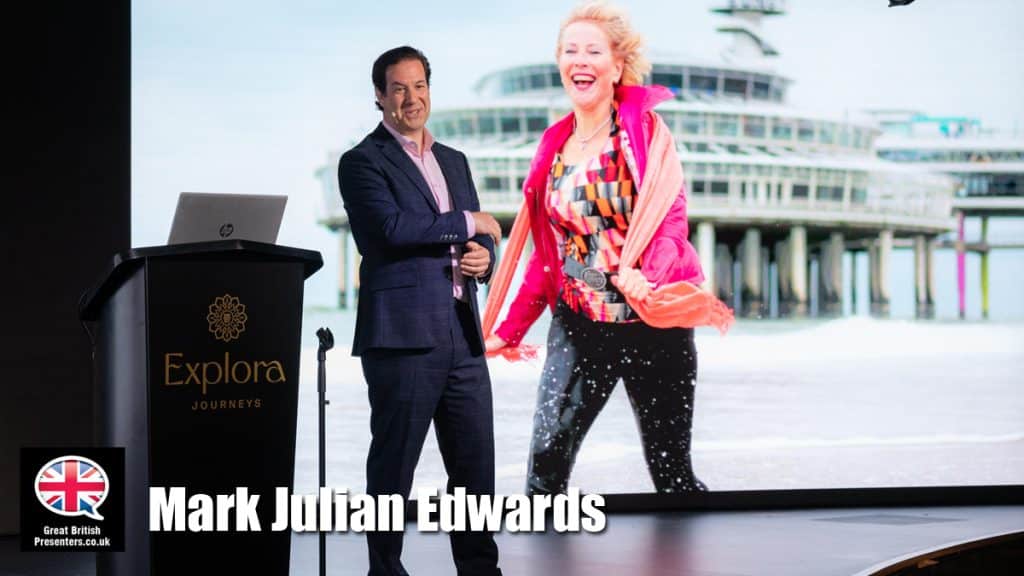 Mark Edwards hire travel TV presenter host at agent Great British Presenters