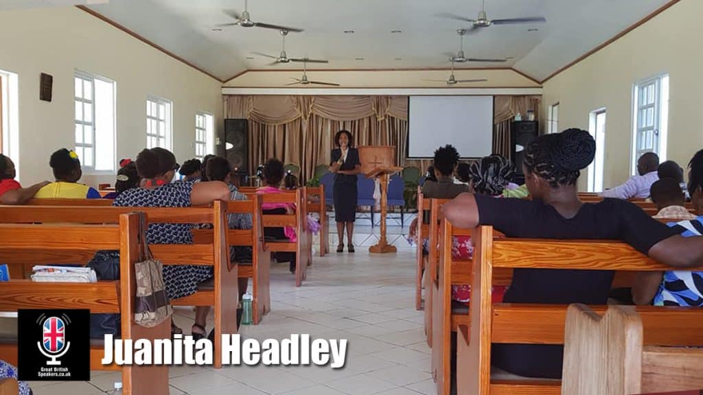 Juanita Headley hire Speaker on human trafficking Child Sexual Abuse modern slavery - book at agent Great British Speakers