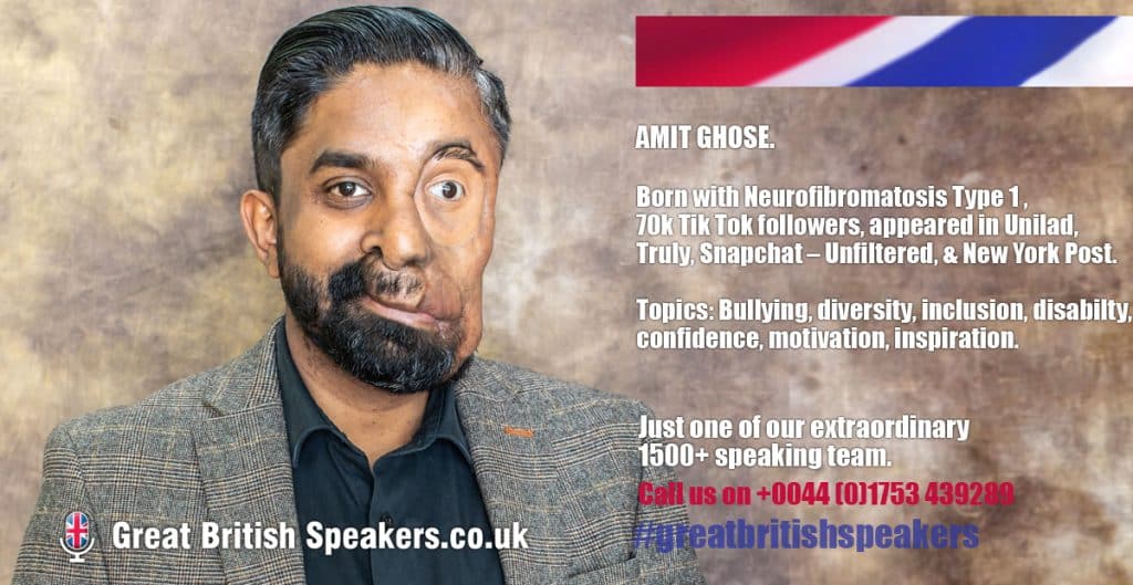 Amit Ghose Tik Tok Anti bullying Diversity inclusion motivational speaker at agent Great British Speakers
