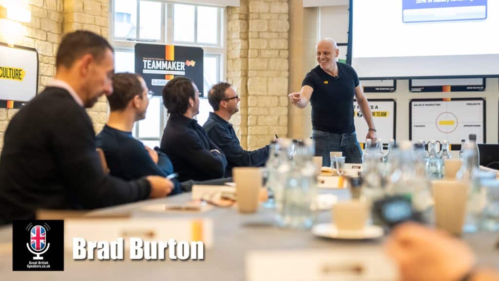 Brad Burton hire Motivational Teamwork leadership Business Speaker book at agent Great British Speakers